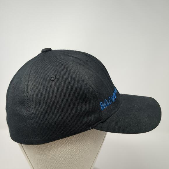 BuCu Entertainment Fitted Hat Black Medium Embroidered Flexfit Lids - Picture 5 of 9